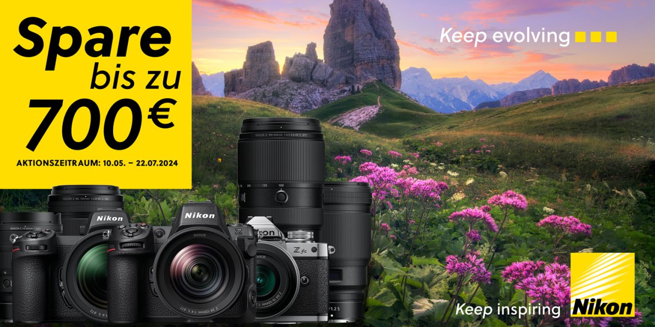 Nikon startet Sommer-Sofort-Rabatt-Aktion mit bis zu 700 Euro Ersparnis